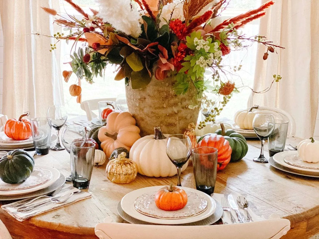 Setting a fall dining table on a budget