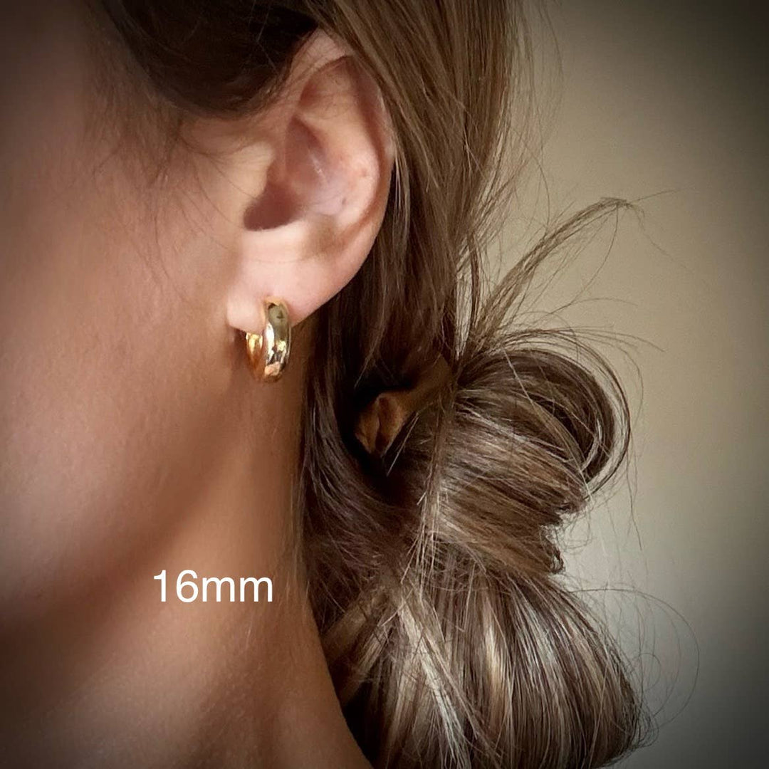 Chubbie Classic Gold Hoop Earrings