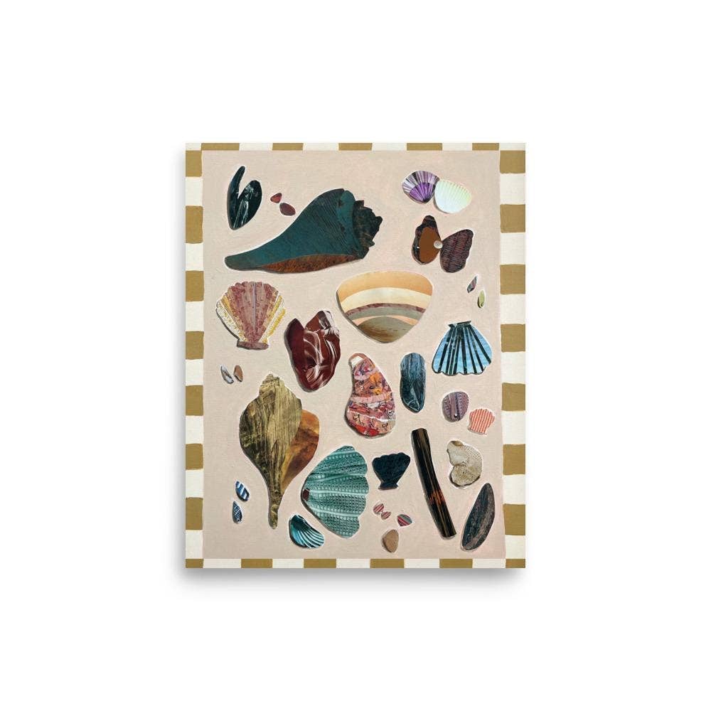 8x10 Pink Shell Art Print