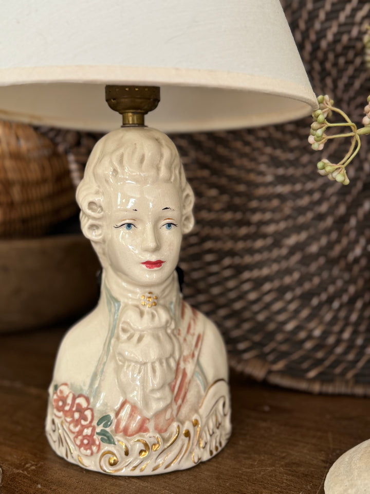 VINTAGE GENTLEMAN BUST LAMP