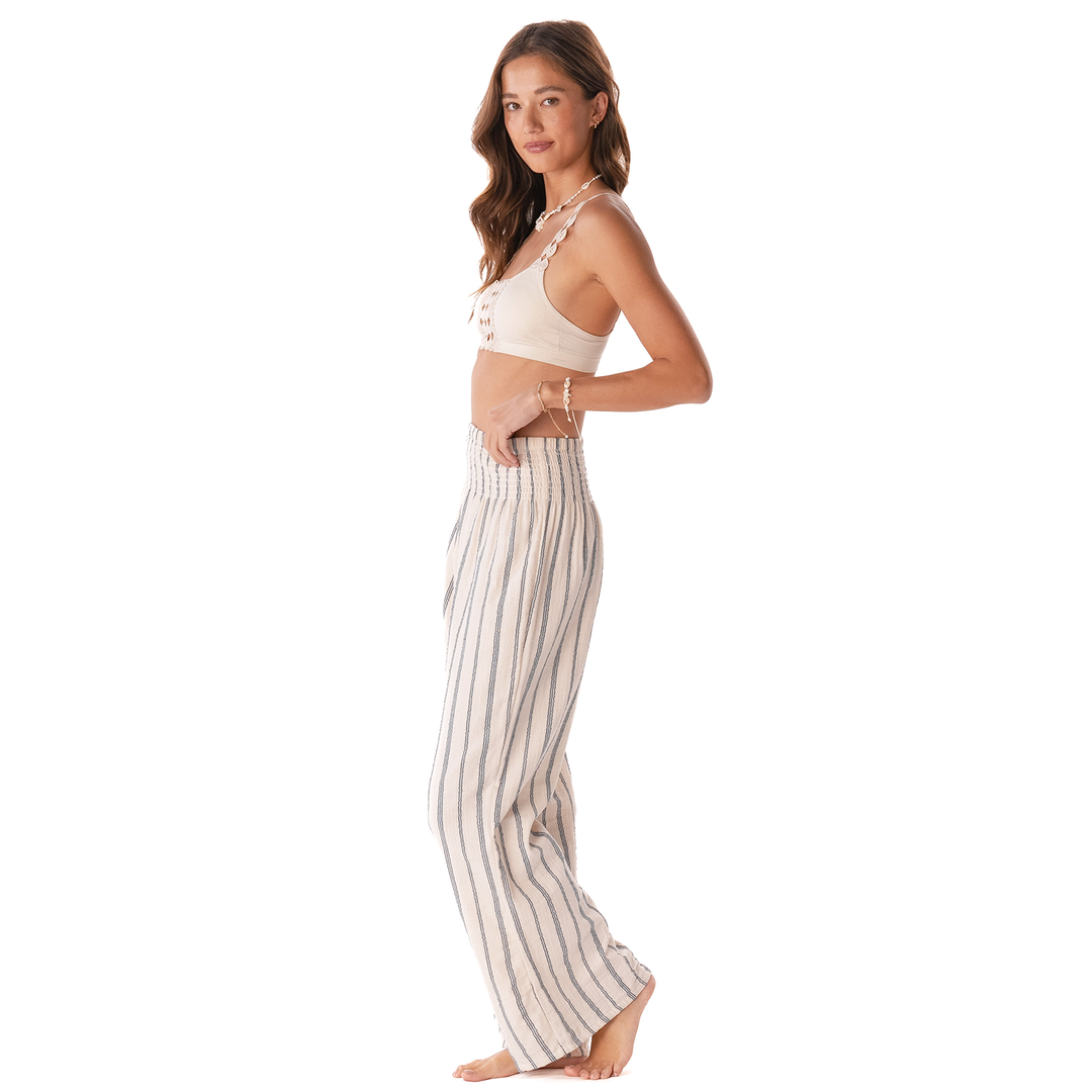 Sailor Stripe Cotton Wide Leg Pants