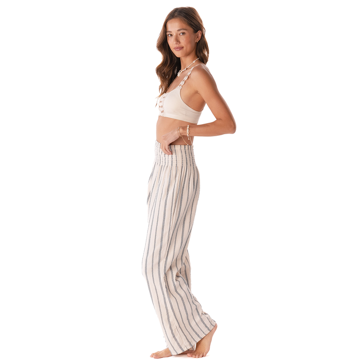 Sailor Stripe Cotton Wide Leg Pants