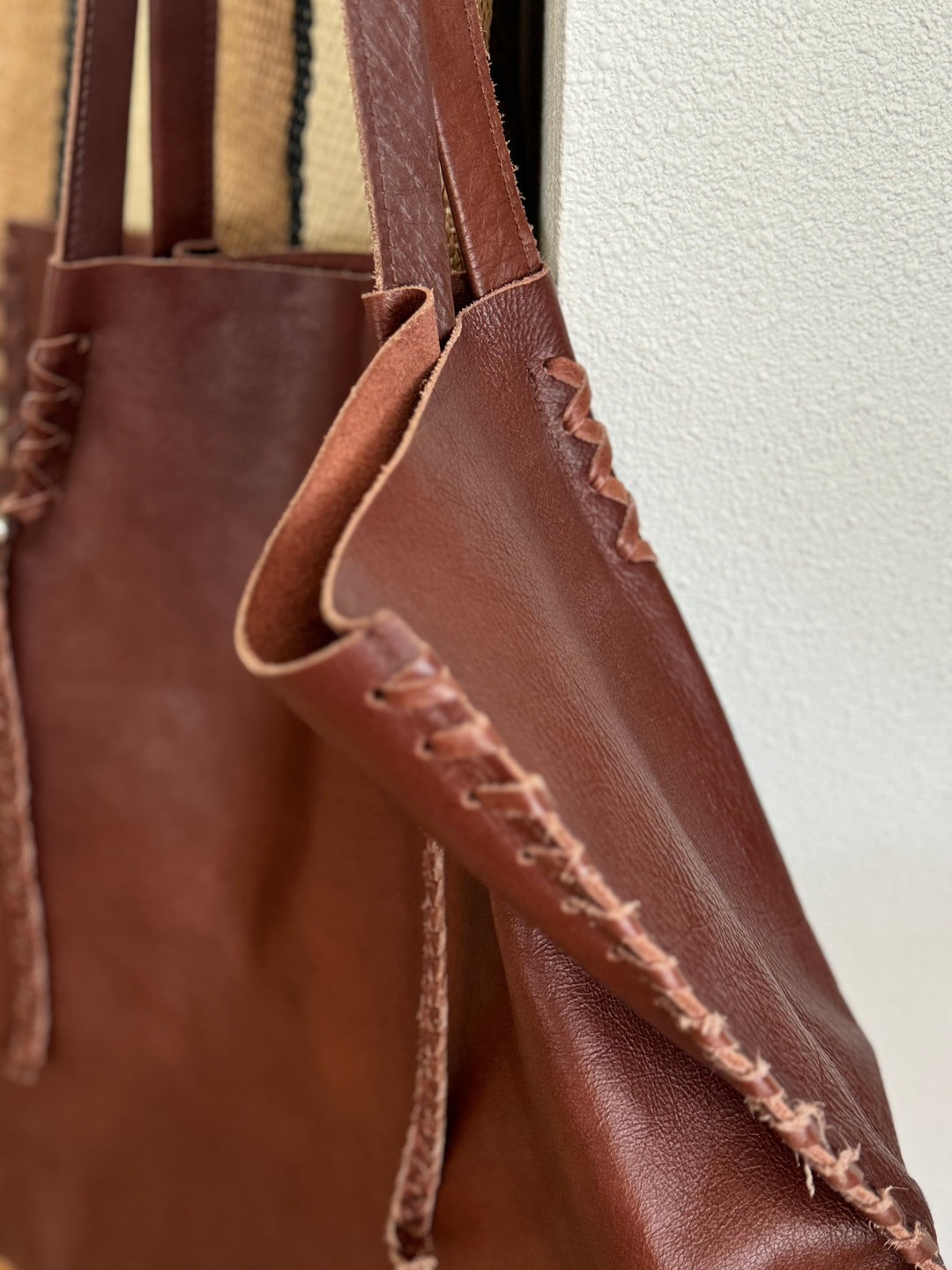 LARGE LEATHER Anthropologie TOTE