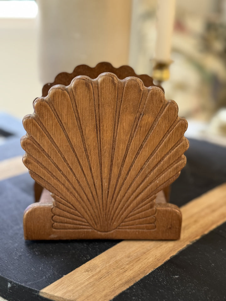 VINTAGE WOODEN NAPKIN HOLDER