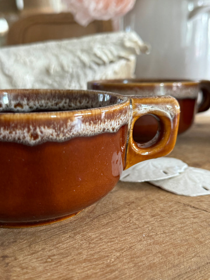 4 Beautiful Stoneware Mugs