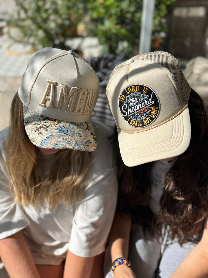 AMEN Puff Embroidered Hat