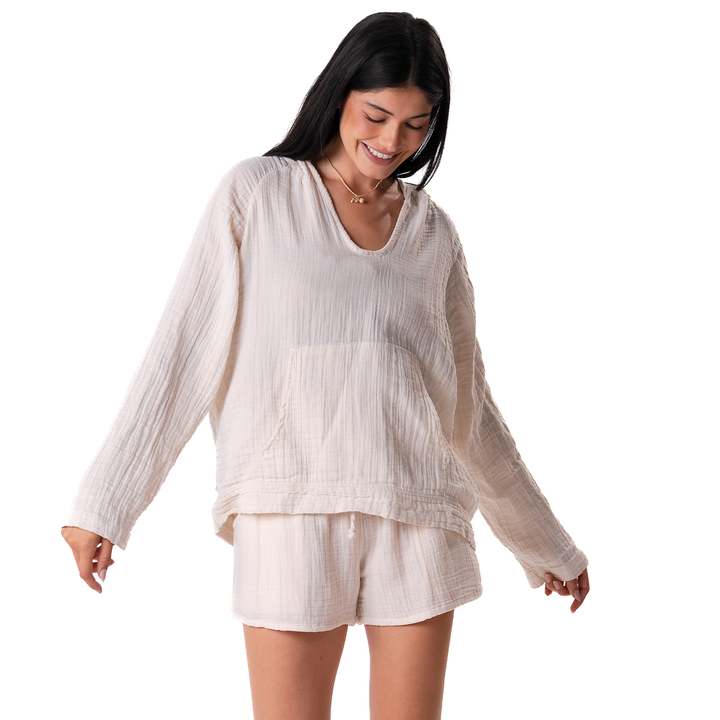 Cream Baja Pullover Hoodie
