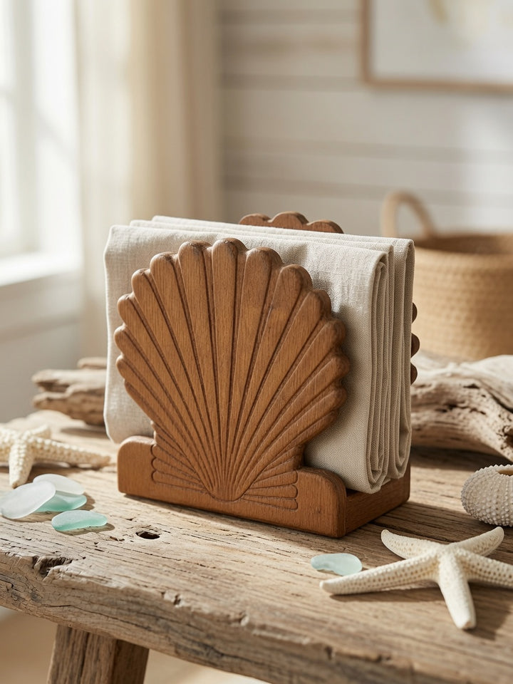 VINTAGE WOODEN NAPKIN HOLDER