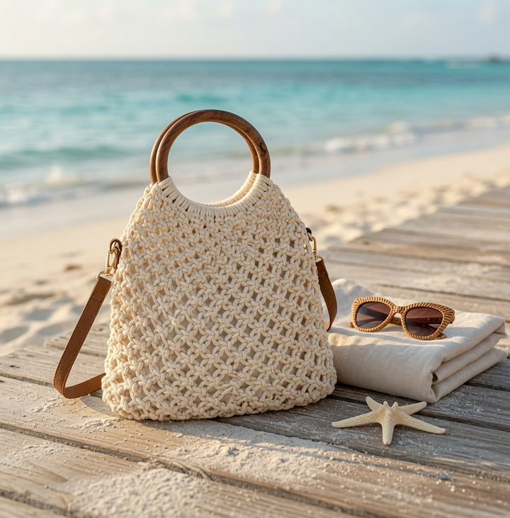 Sigrid Olsen Crocheted Coastal Handbag