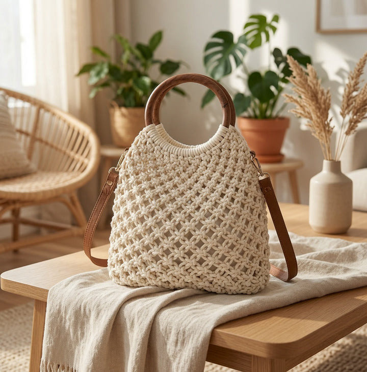 Sigrid Olsen Crocheted Coastal Handbag